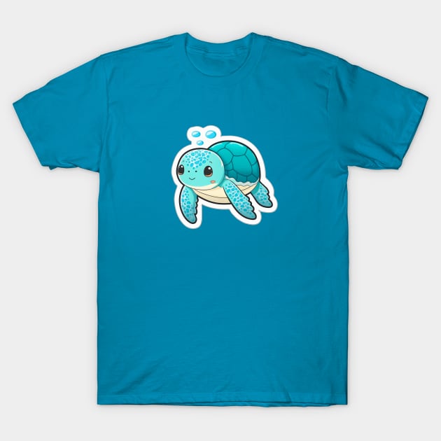 Cute sea turtle T-Shirt by NATLEX